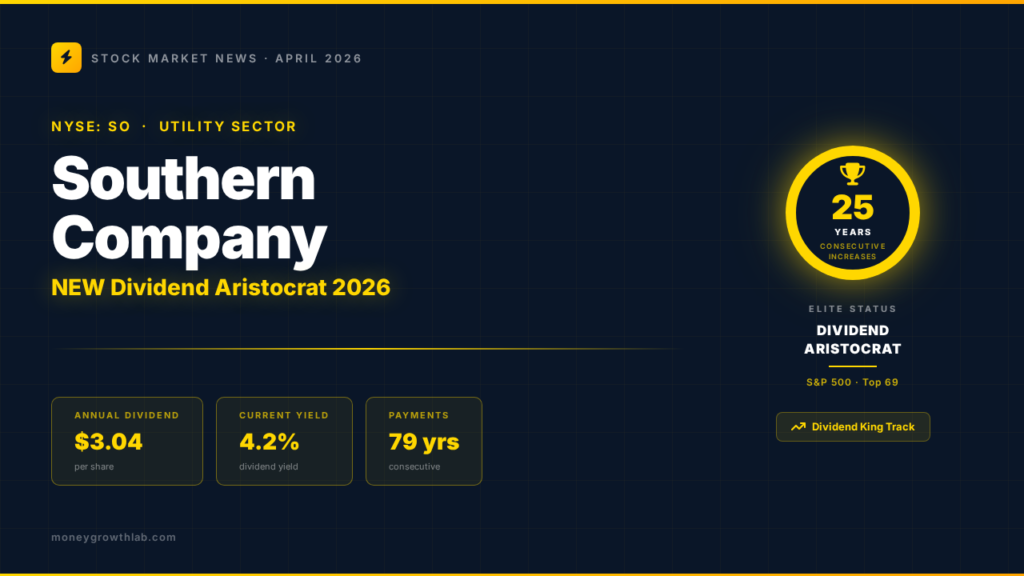 Southern Company dividend 2026 new dividend aristocrat utility stock